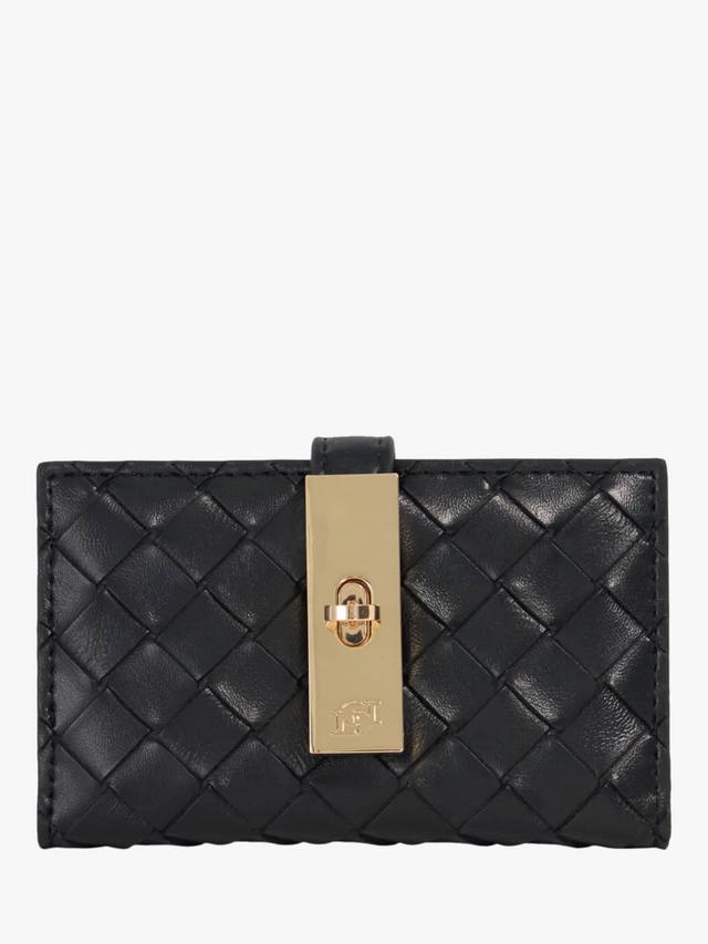 

Сумка Kassia с поворотным замком из плетеной кожи Dune London, Black