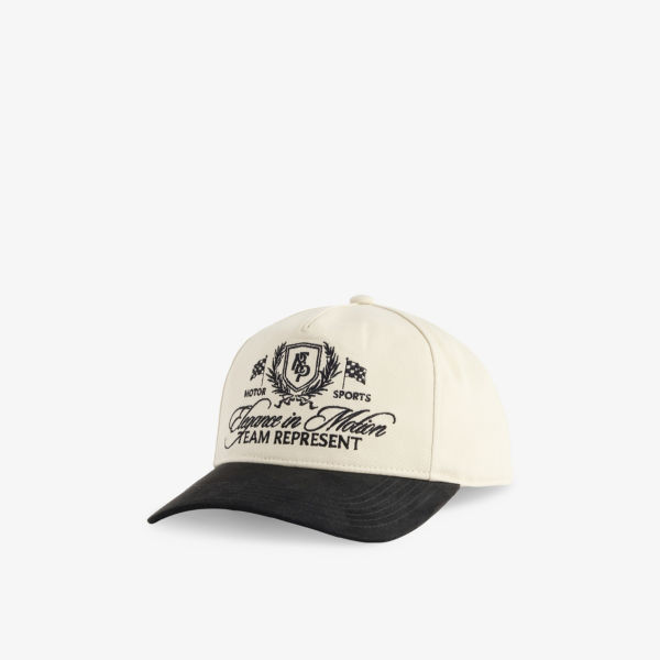 

Хлопковая кепка с логотипом Crest Represent, белый