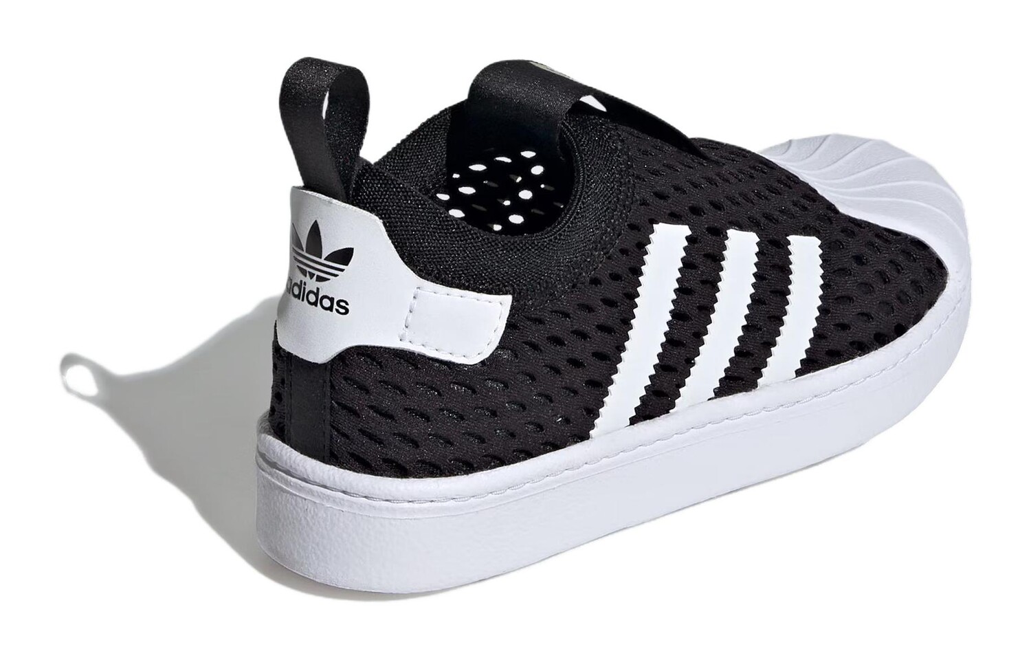 Adidas originals Superstar Series Kids Кроссовки для скейтбординга для детей, Black/White/Gold — фото 4