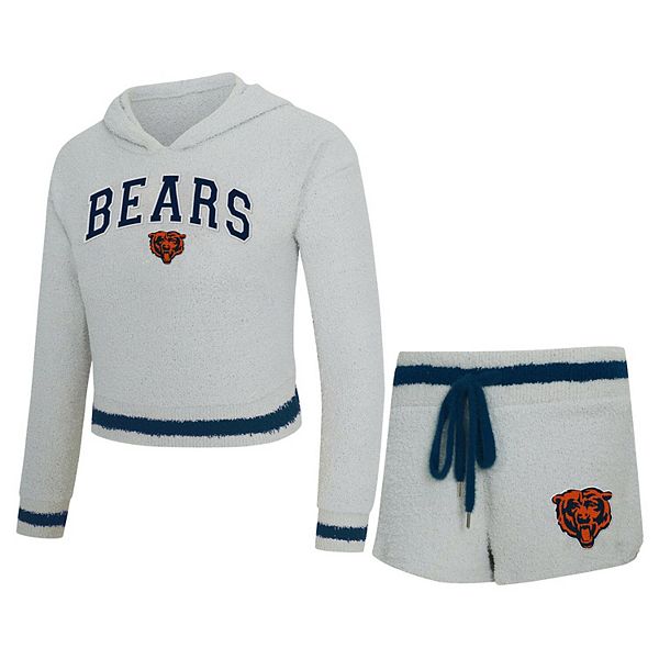 

Женский худи с длинным рукавом и шорты concepts sport gray chicago bears whitley Unbranded