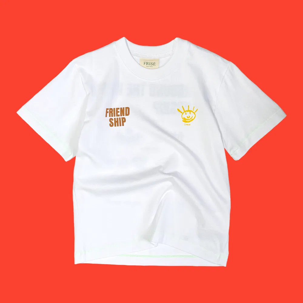 Детская футболка с коротким рукавом Friend Ship белая от Frise
