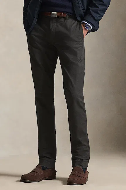 Штаны со скинни-фитом Slim Fit HDN Pant Polo Ralph Lauren, серые