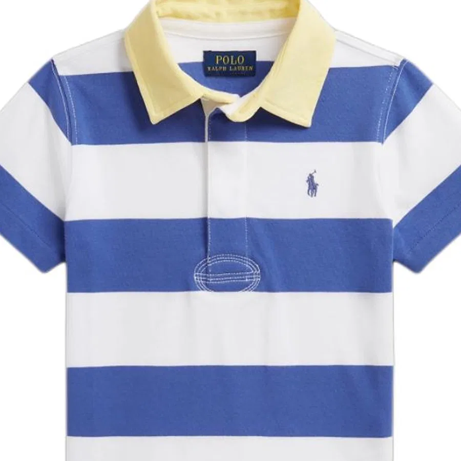 Поло детское классическое Polo Ralph Lauren синее — фото 4