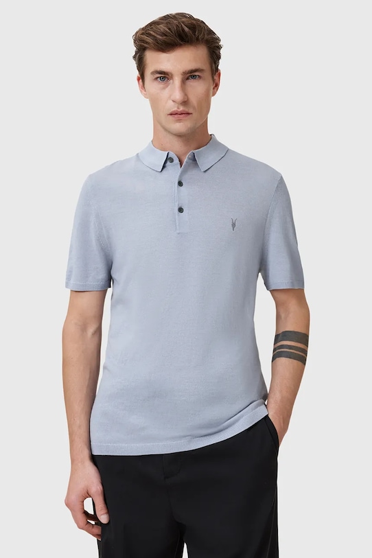 

Шерстяное поло MODE Allsaints, синий