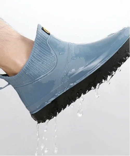 Мужские/(M) нескользящие дождевые туфли aimoha Aimoha Mens, blue — фото 3