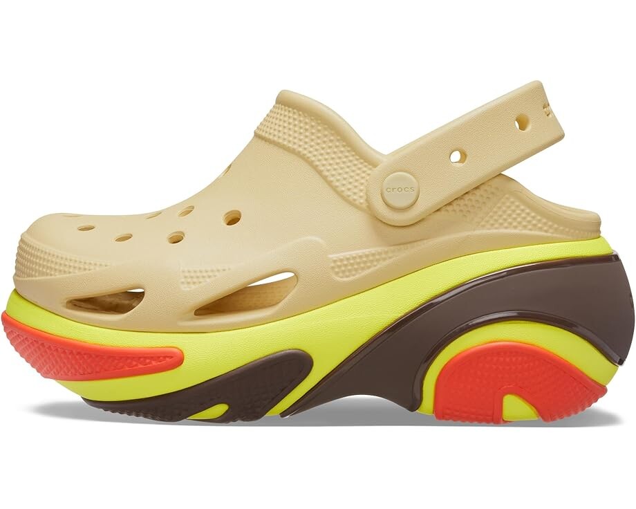 Сабо Unisex Crocs Bubble Crush Clogs, цвет Sesame — фото 4
