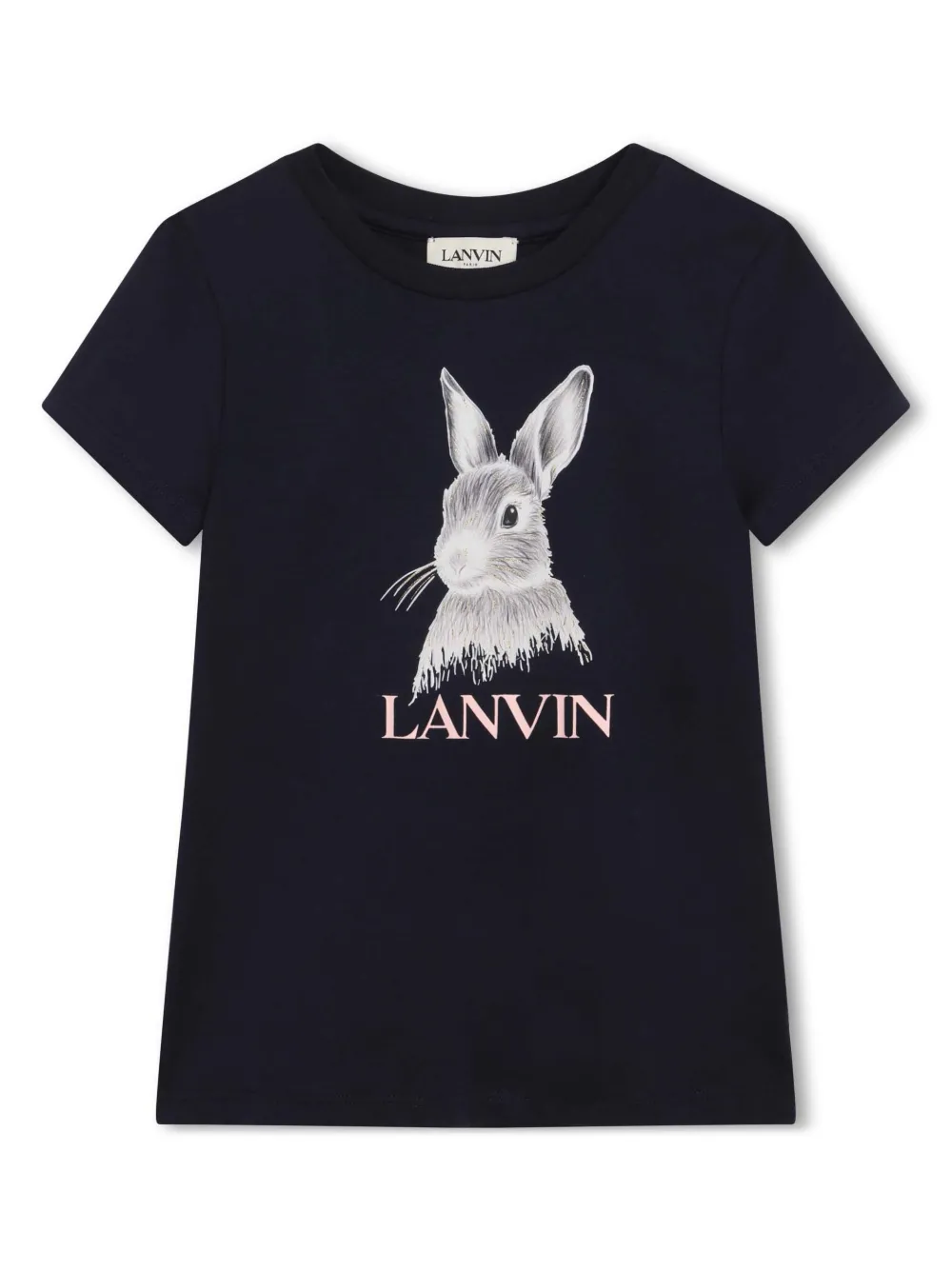 

Футболка с логотипом Lanvin Enfant, черный