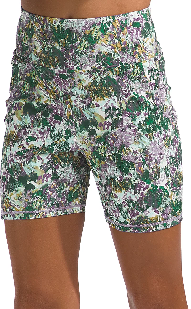 

Велосипедные шорты Never Stop для девочек The North Face, цвет Mineral Purple Mze Fl Prt