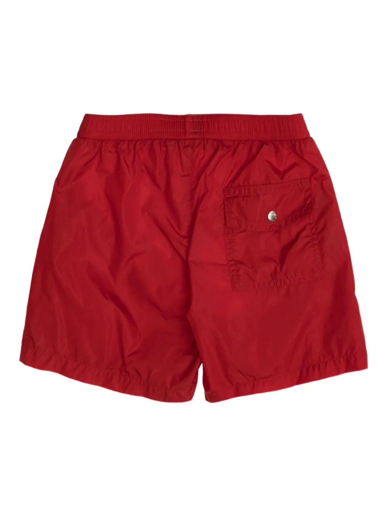 Шорты для плавания с трехцветной отделкой Moncler Enfant, красный — фото 2