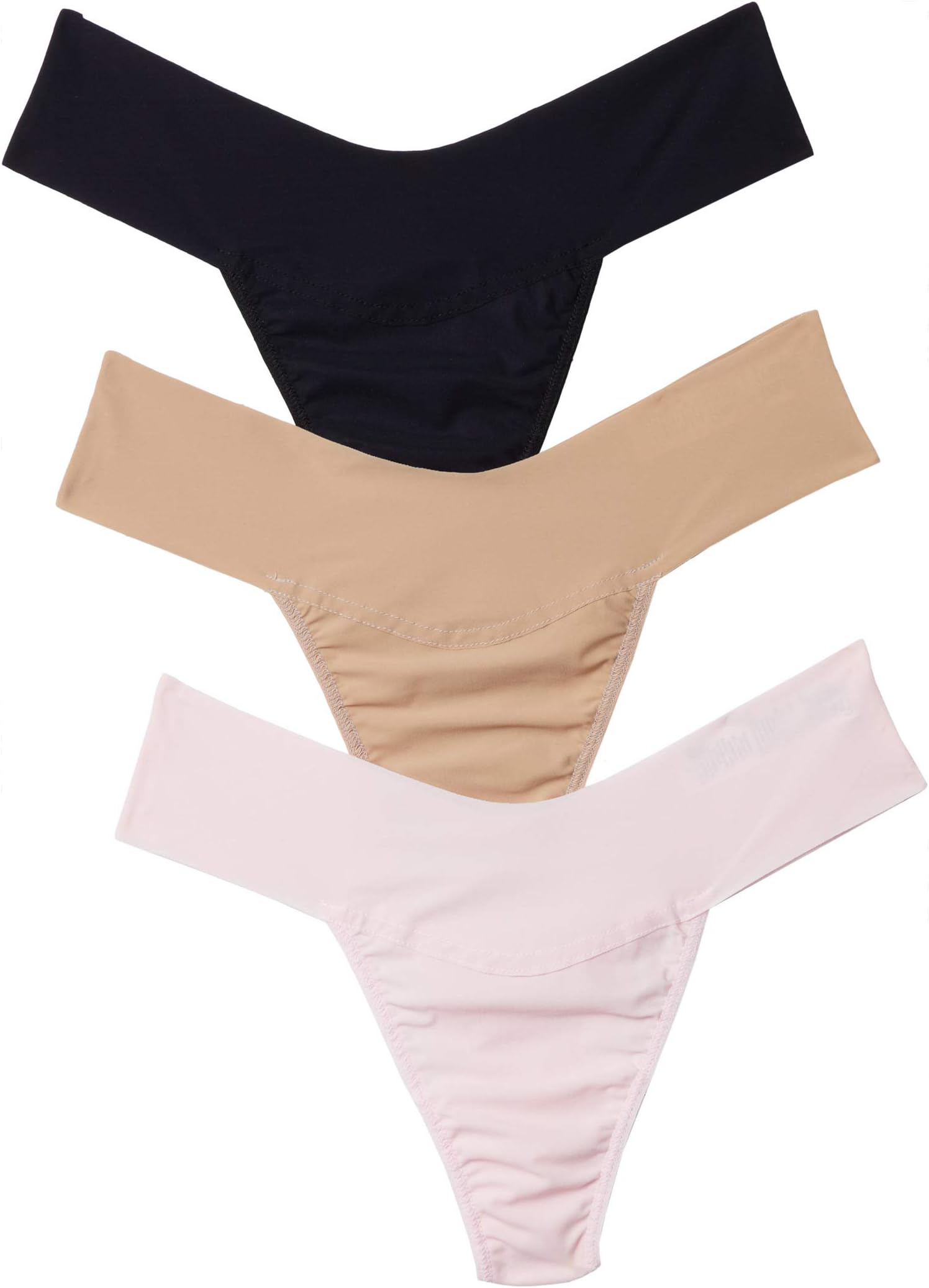 

BreatheSoft Natural Rise, 3 упаковки Hanky Panky, цвет Black/Taupe/Bliss Pink