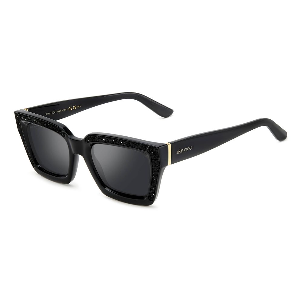 

Солнцезащитные очки из черной смолы Jimmy Choo Eyewear
