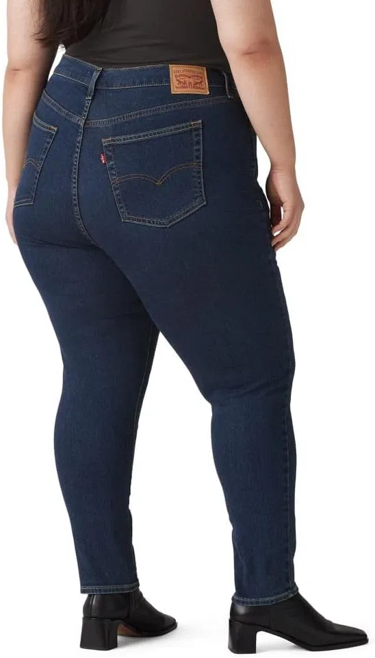 Женские джинсы Levi's Plus Size 721 с высокой посадкой и зауженными штанинами — фото 2