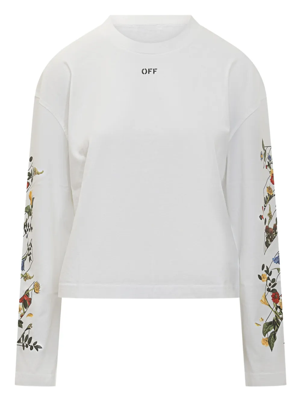 

Лонгслив с цветочным принтом OFF-WHITE, белый