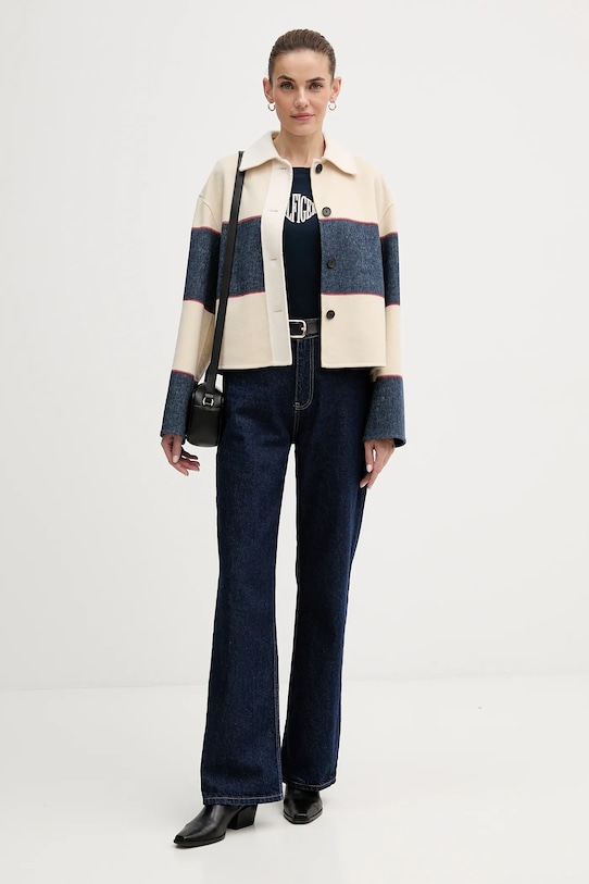 Куртка из шерстяной смеси Tommy Hilfiger, бежевый — фото 2