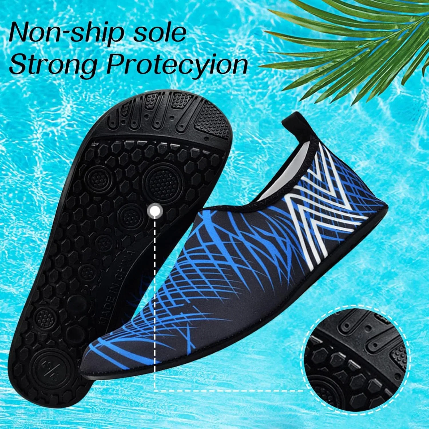 Кроссовки и спортивные модели для Herren Männer Frauen Schwimmschuhe Leichte Schwimmschuhe Waten Tauchen Strandschuhe Frauen Yoga Haut Schuhe Generisch, Dunkelblau — фото 3