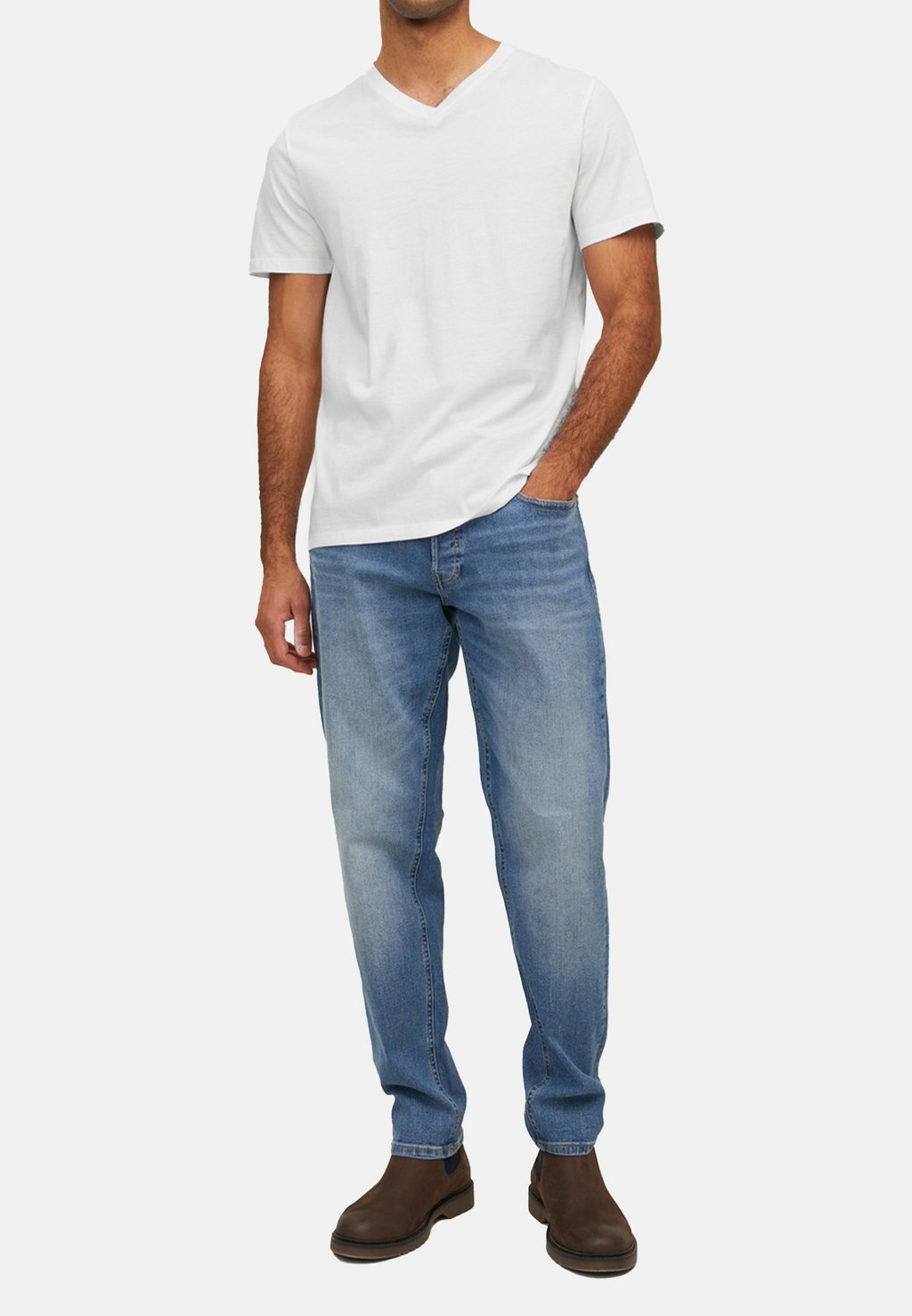 

Базовая футболка 3ER PACK Jack & Jones, белый