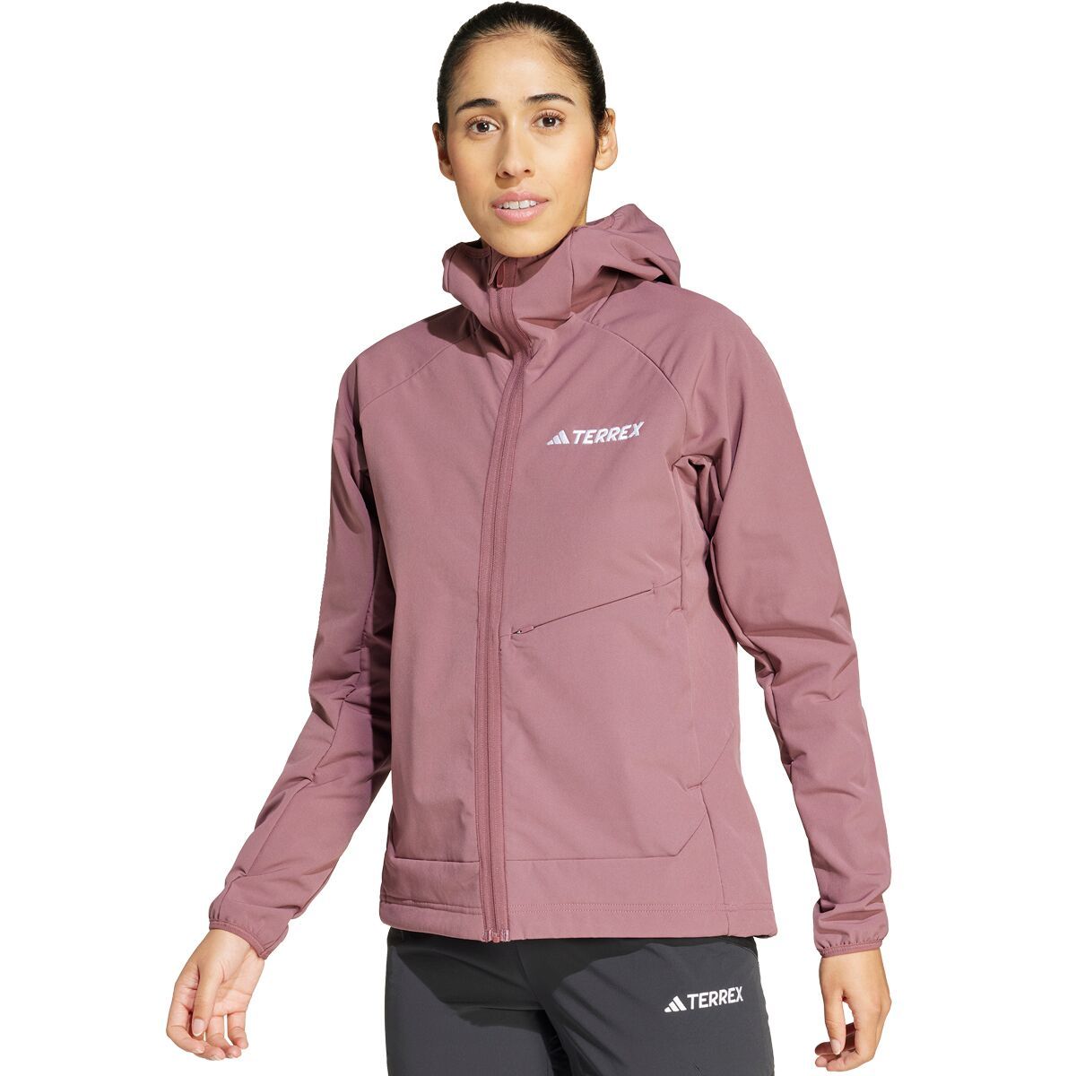 

Куртка худи из флиса средней плотности Xperior Adidas Terrex, красный