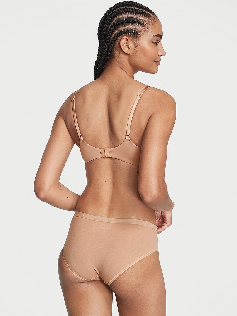 Трусики-Хипхаггеры из эластичного хлопка Victoria'S Secret, smooth praline — фото 3
