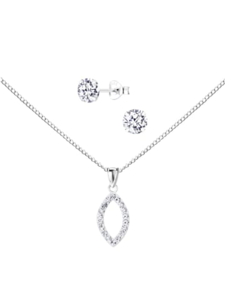 

Alexander York Серьги Schmuckset MARQUISE Zirkonia in 925 Sterling Silber, 4-tlg