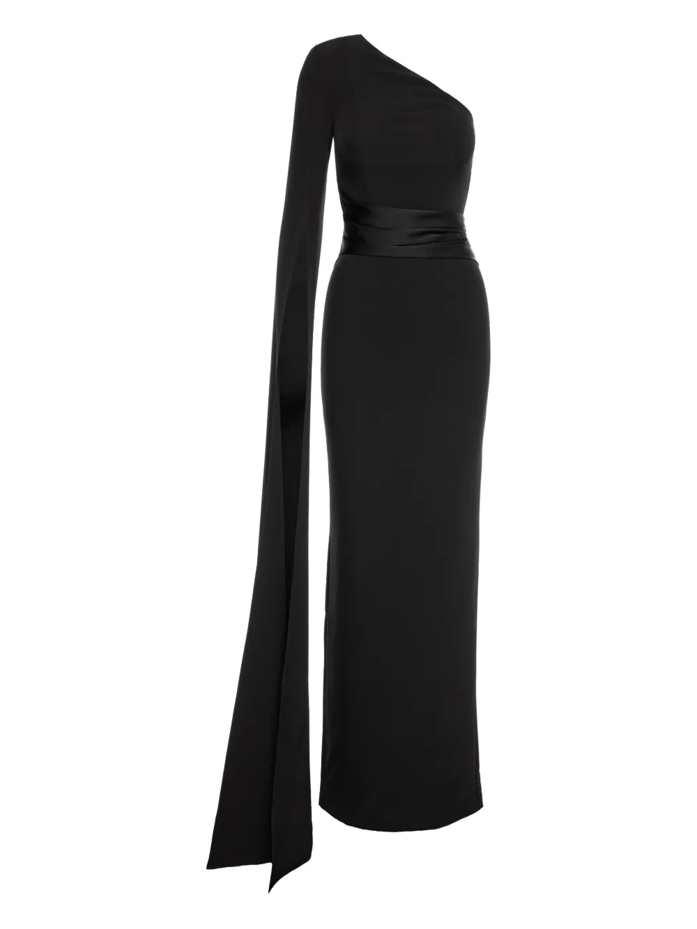 

Креповое платье макси на одно плечо V:Pm Atelier, черный