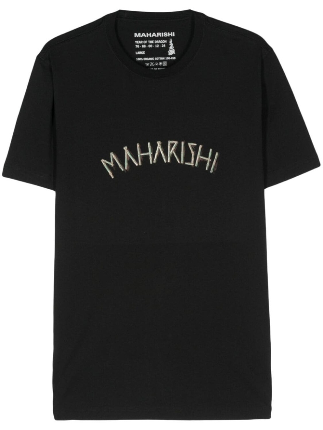 

Хлопковая футболка с логотипом Maharishi, черный
