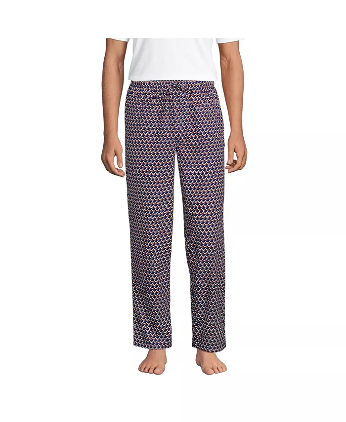 

Мужские пижамные брюки из фланели Lands' End, синий