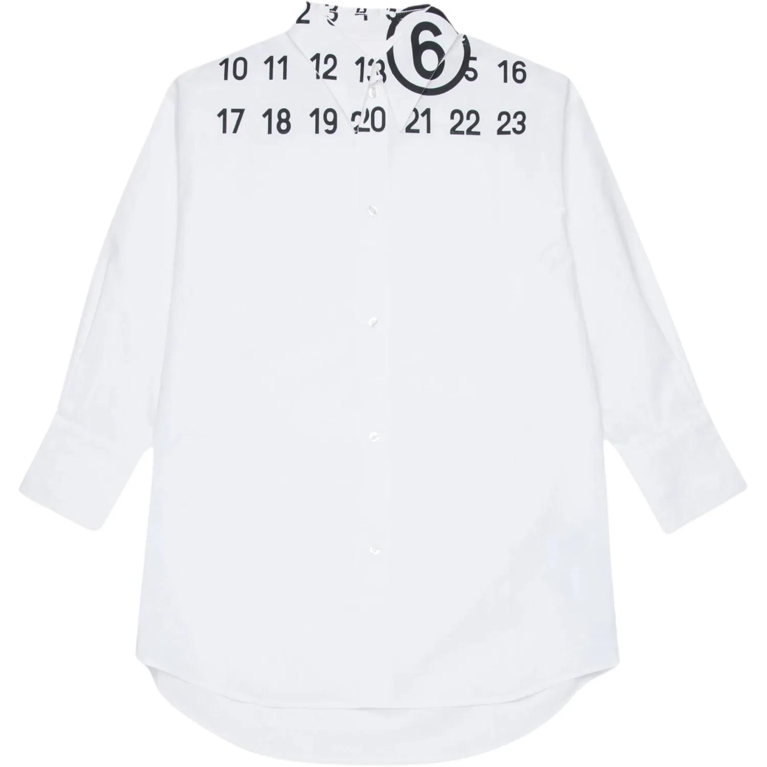 Кэжуал рубашка MM6 Maison Margiela Kids' белая