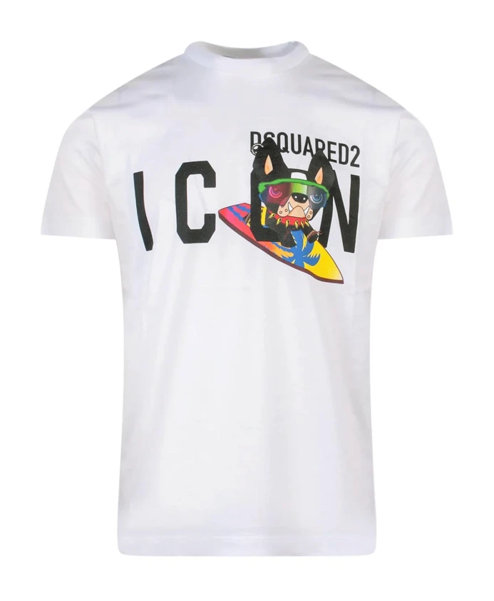 

Футболка с логотипом Dsquared2, белый