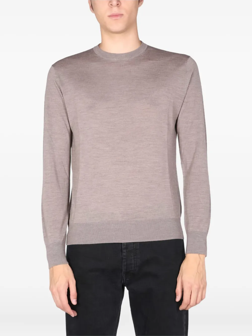 

Шерстяной свитер с круглым вырезом Ballantyne, серый