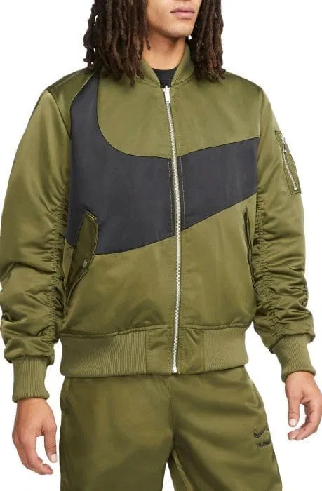 Куртка бомбер Nike Therma-FIT, реверсивная, Rough Green/Black/Black