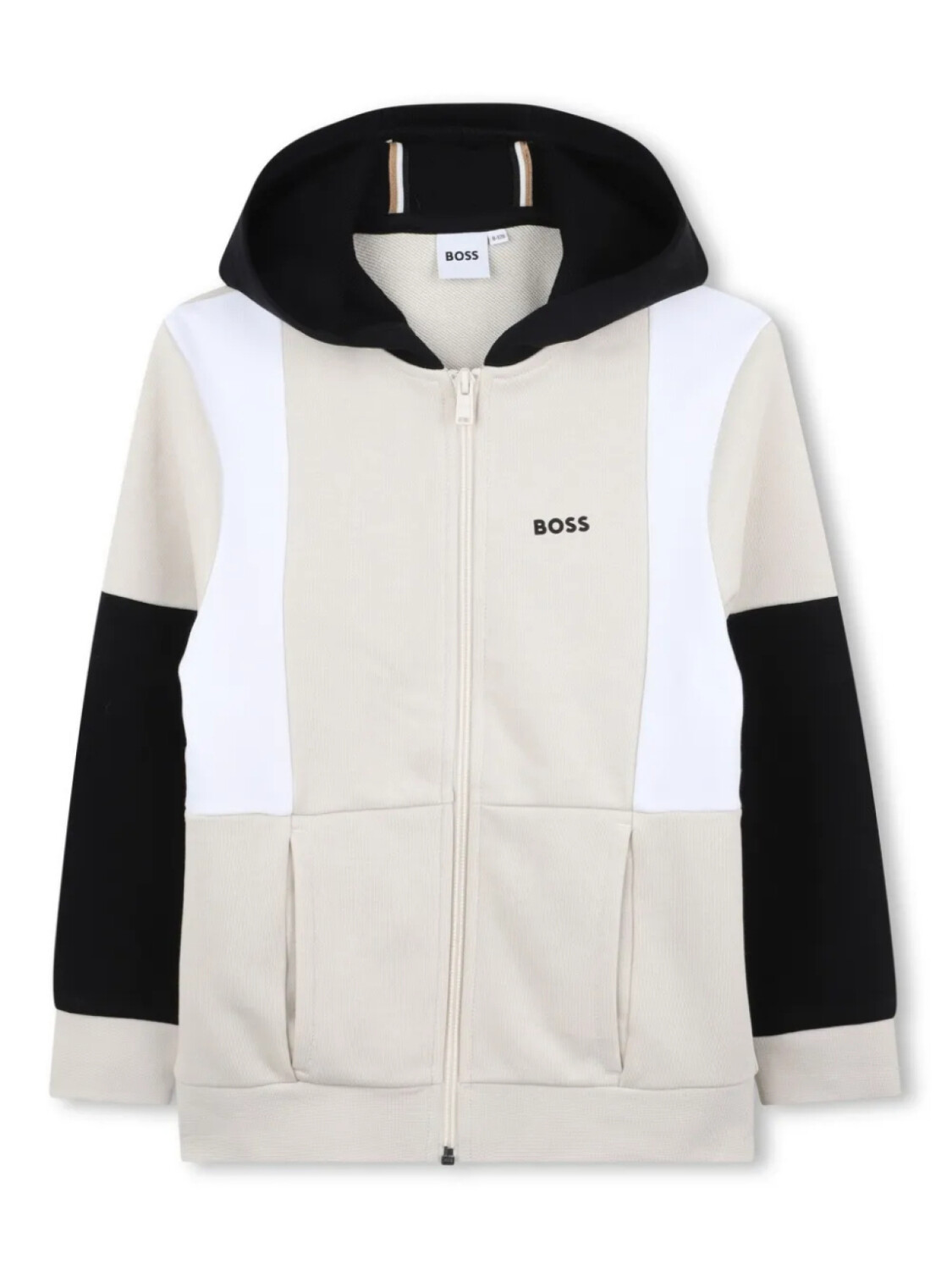 

Толстовка с капюшоном BOSS Kidswear с цветными блоками, нейтральный