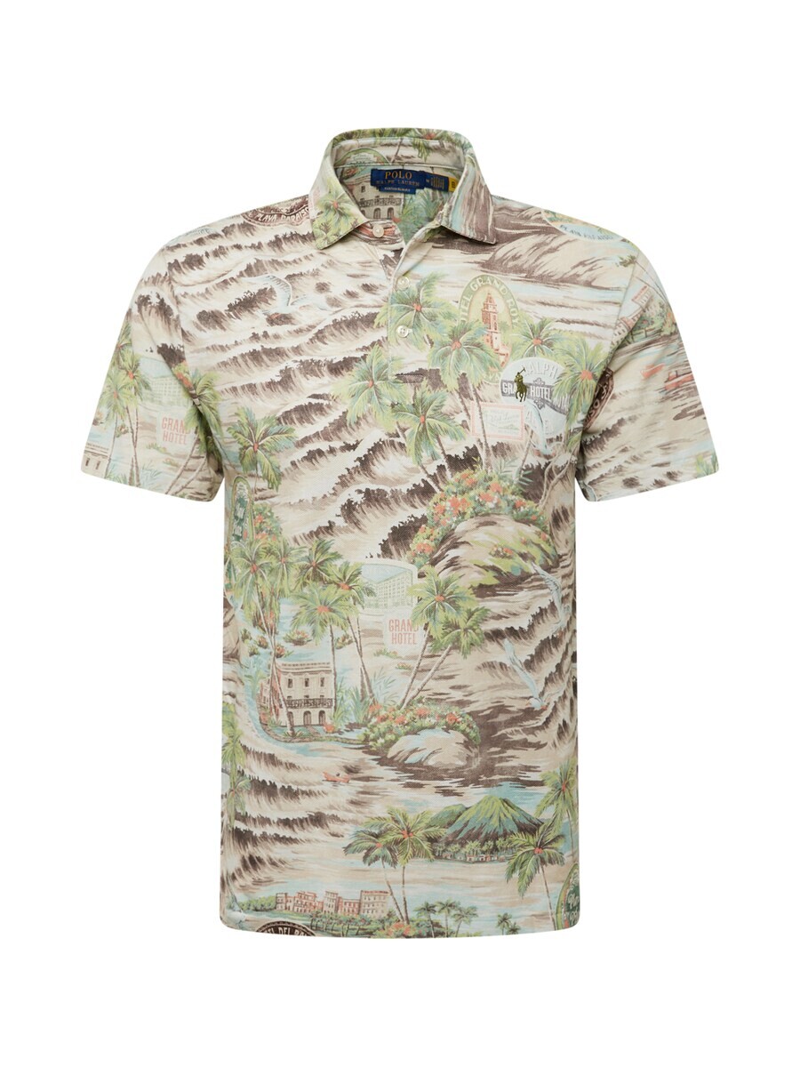 

Рубашка Polo Ralph Lauren Regular fit Button Up, бежевый/песочный/зеленый