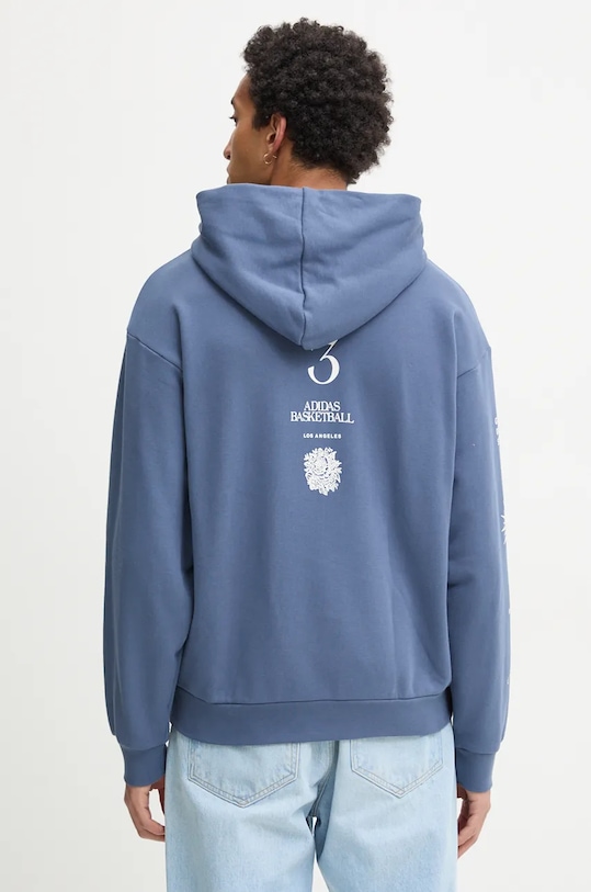 Хлопковая толстовка Adidas Originals, синий — фото 3