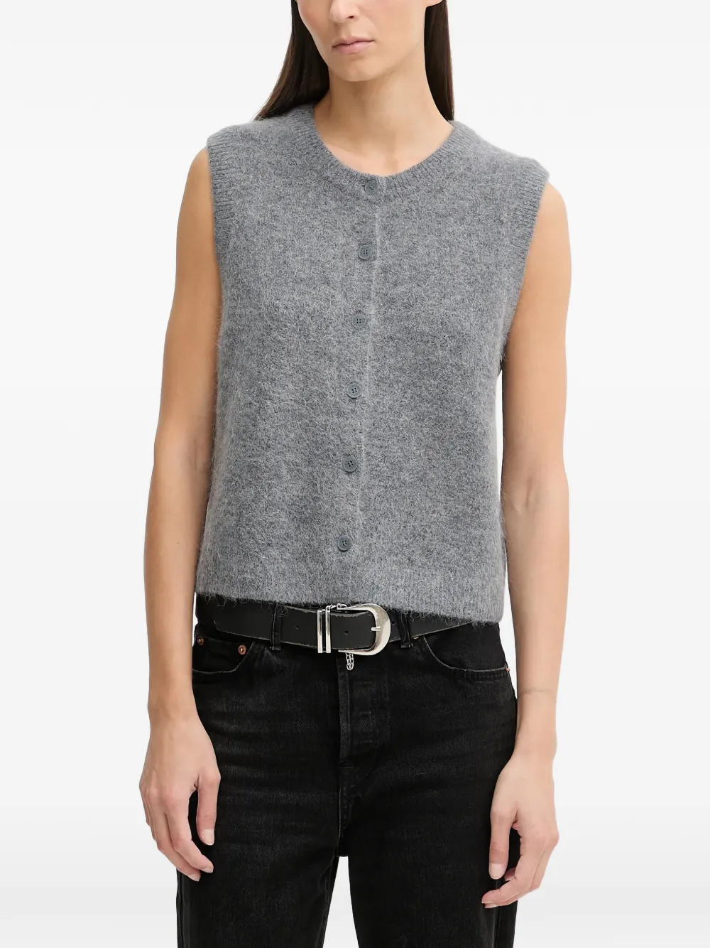 

Жилет без рукавов на пуговицах Marc O'Polo, серый
