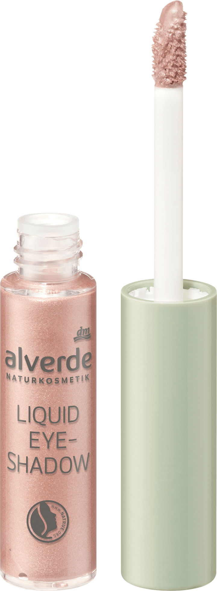 

Тени для век alverde NATURKOSMETIK Lidschatten Liquid 02 Nobly Rose, 3,9 ml