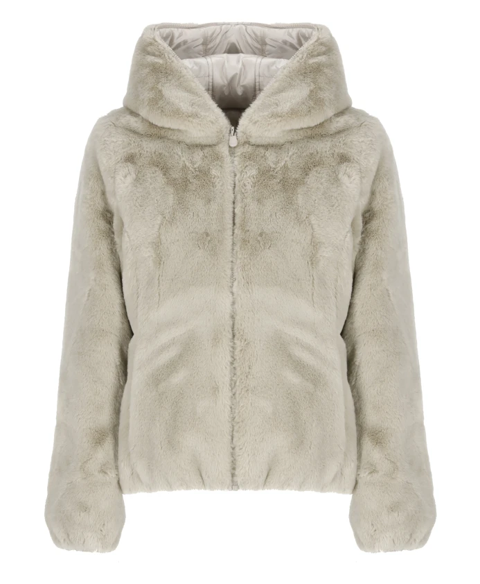 

Двусторонняя короткая стеганая куртка из искусственного меха Save The Duck, бежевый