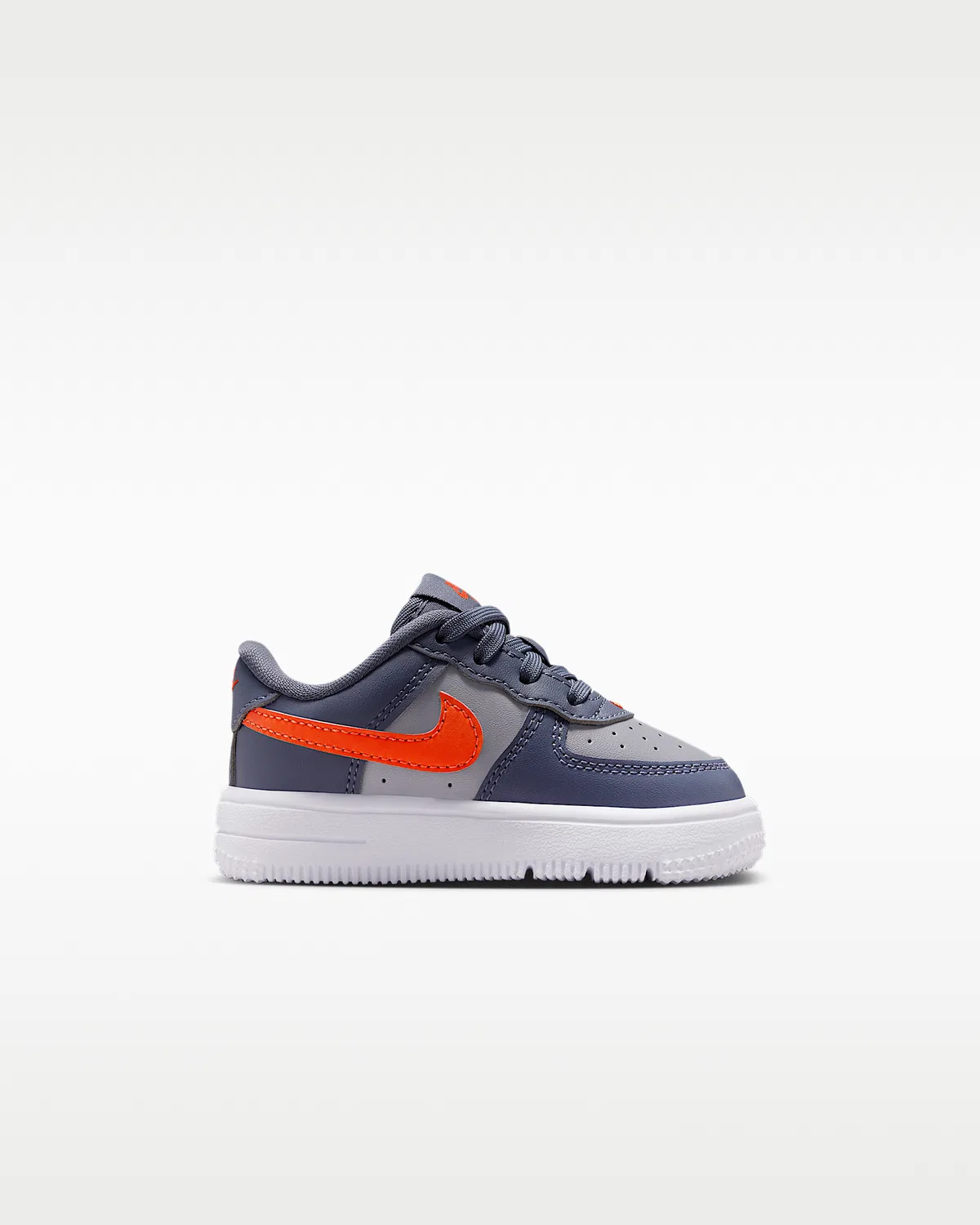Кроссовки Nike Force 1 Low для малышей, Cement Grey/Light Carbon/White/Team Orange — фото 3