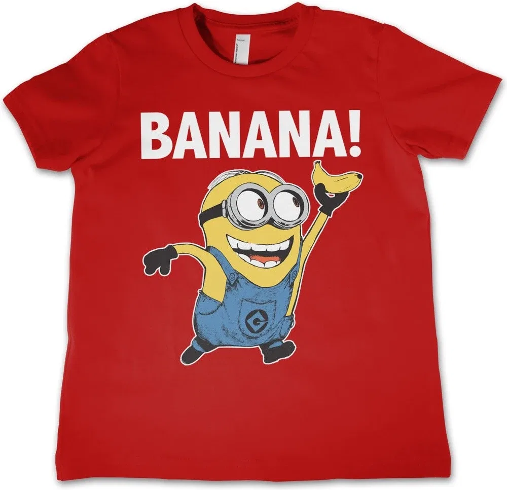 Футболка с принтом Minions, красный