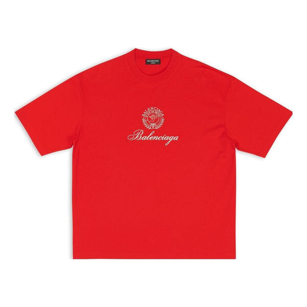 

Футболка qixi crest t-shirt medium fit 'red' Balenciaga, красный