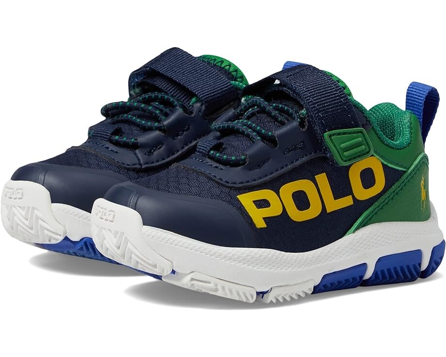 

Кроссовки Polo Ralph Lauren Tech Racer, цвет Navy/Green/Yellow Pony Player