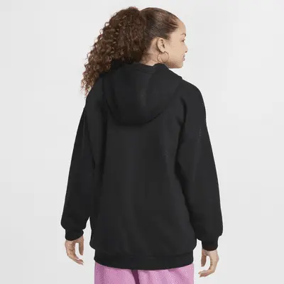 Худи Nike Sportswear Club Fleece, черный/белый — фото 2