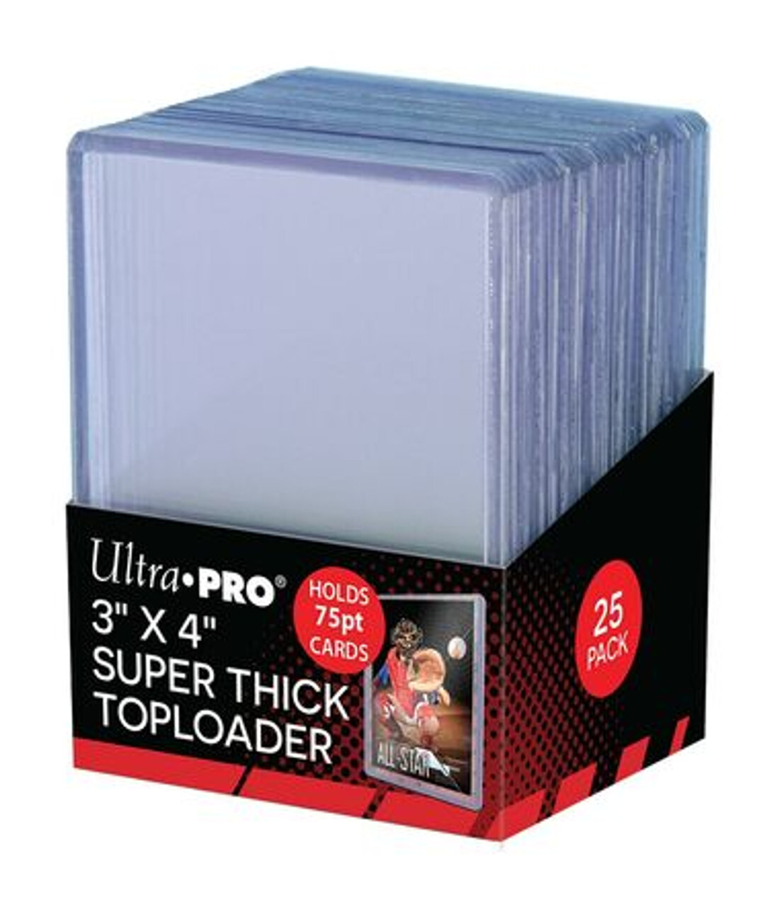 

Аксессуары Ultra Pro Toploaders: 3" X 4" Thick 75pt (25ct)