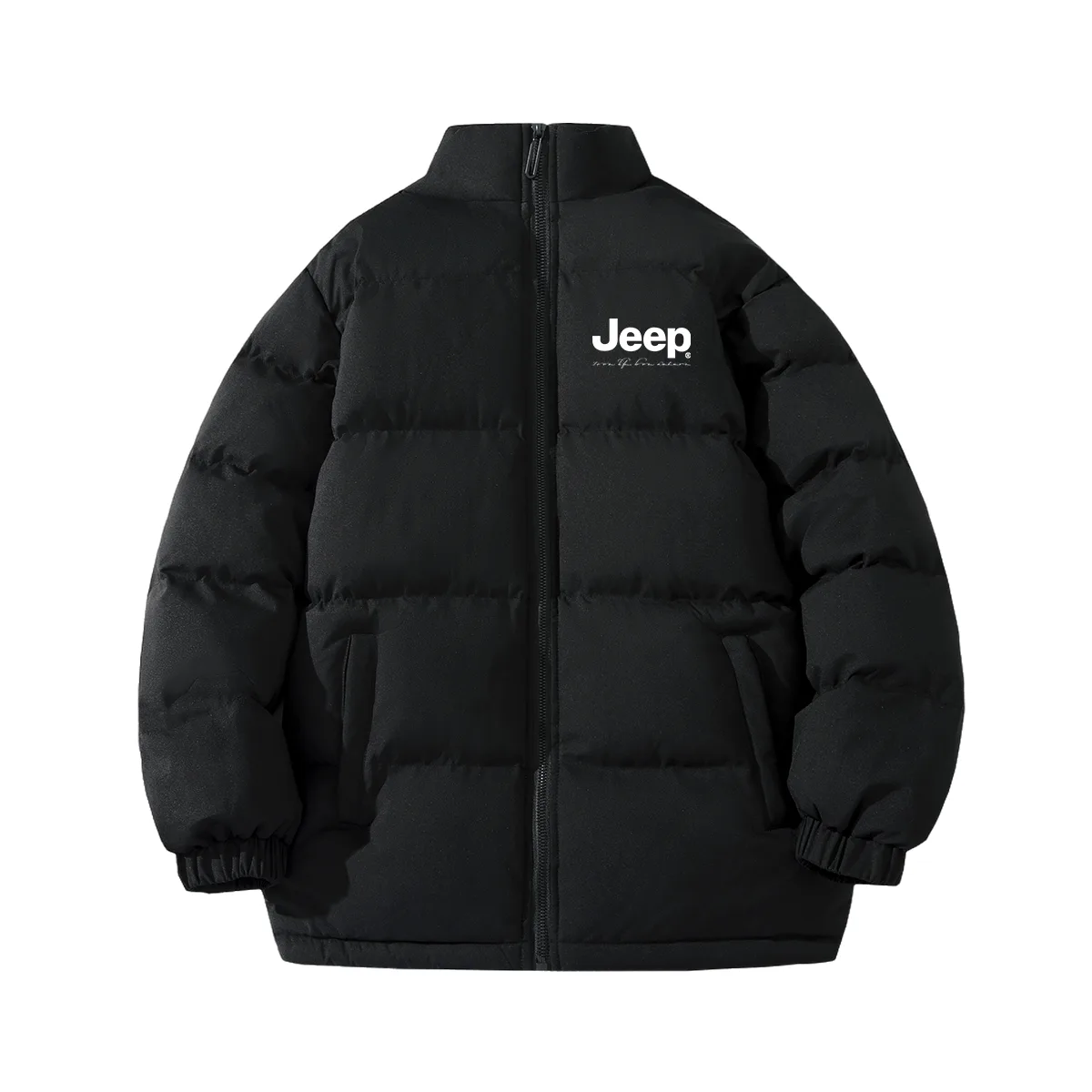 Детская утепленная куртка с воротником-стойкой Jeep, черный — фото 3