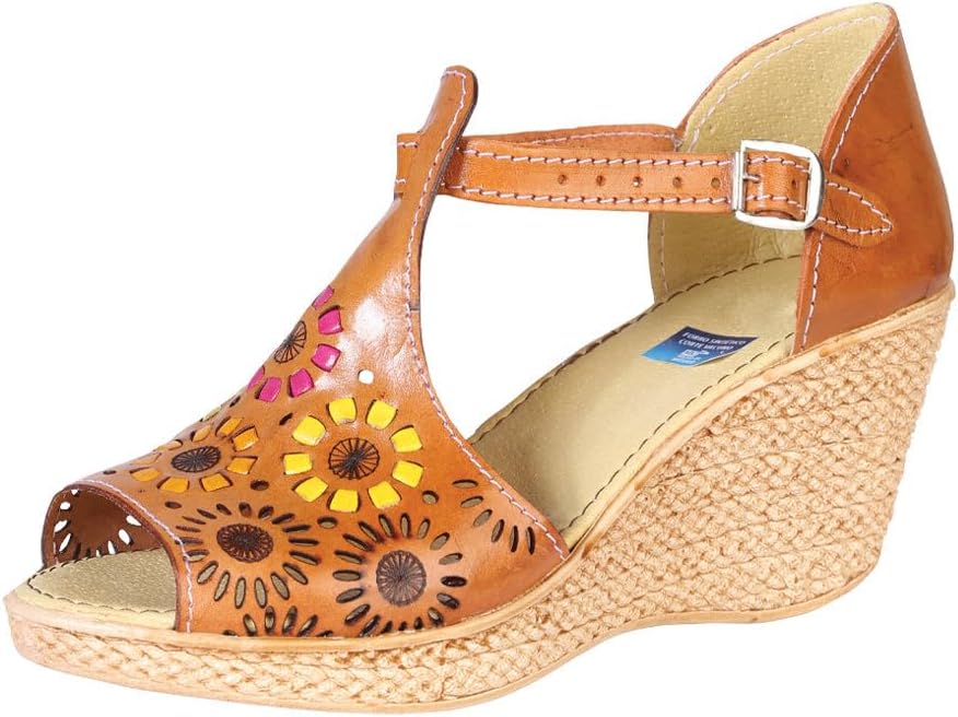 

Мексиканские ремесленные сандалии из натуральной кожи Generic, Natural