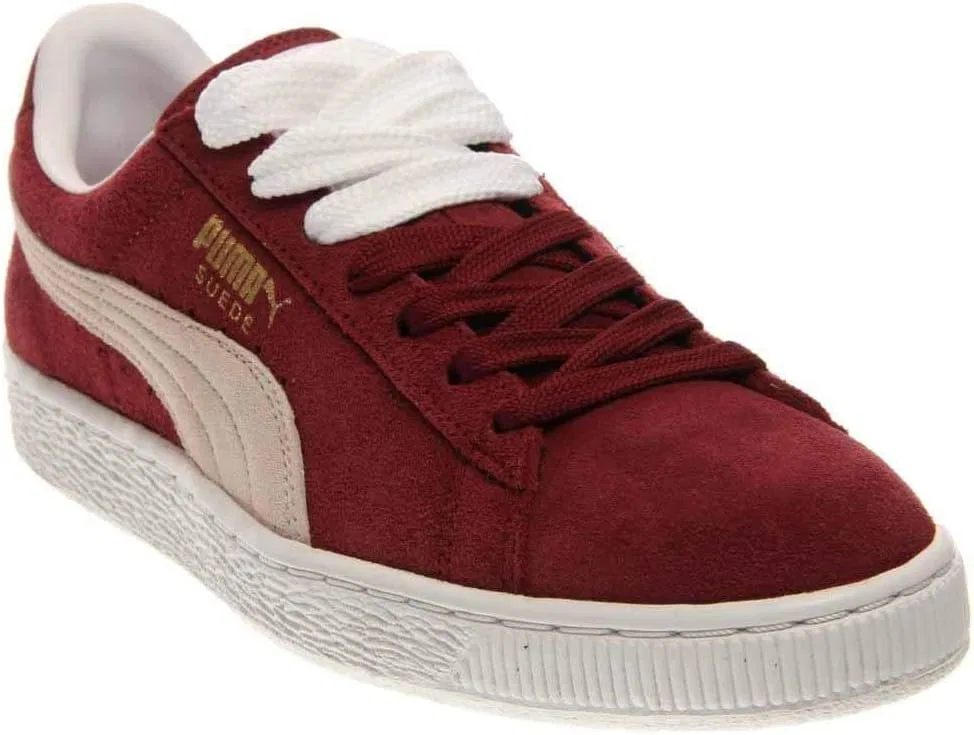 Классические низкие кроссовки Puma унисекс из замши для взрослых, Cabernet White — фото 3