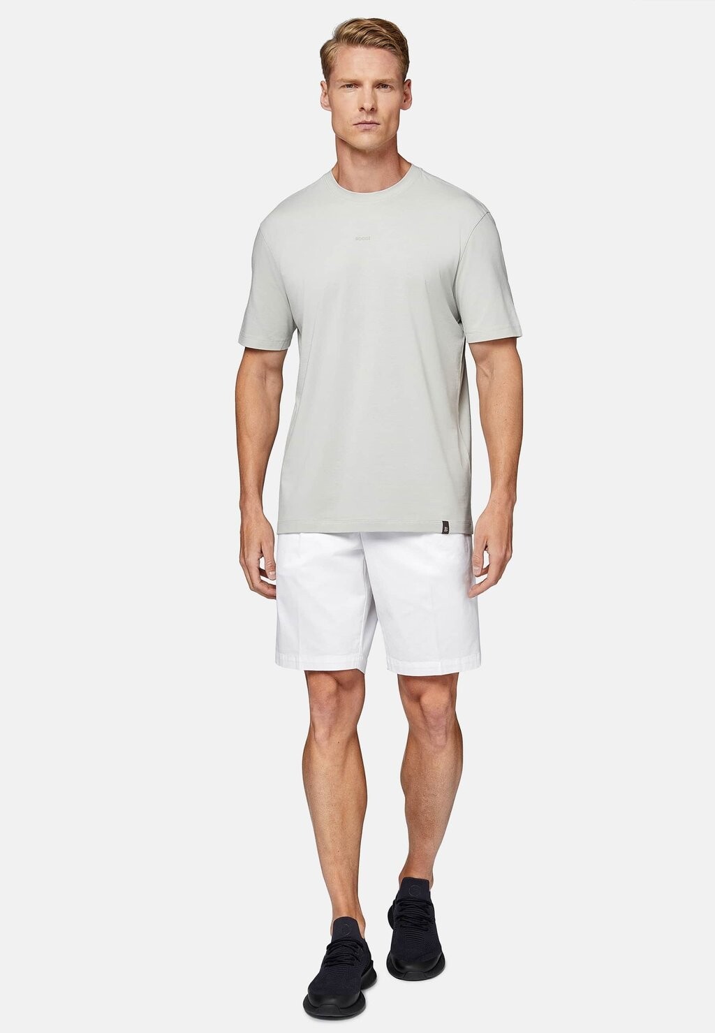 

Базовая футболка IN STRETCH SUPIMA Boggi Milano, светло-серый