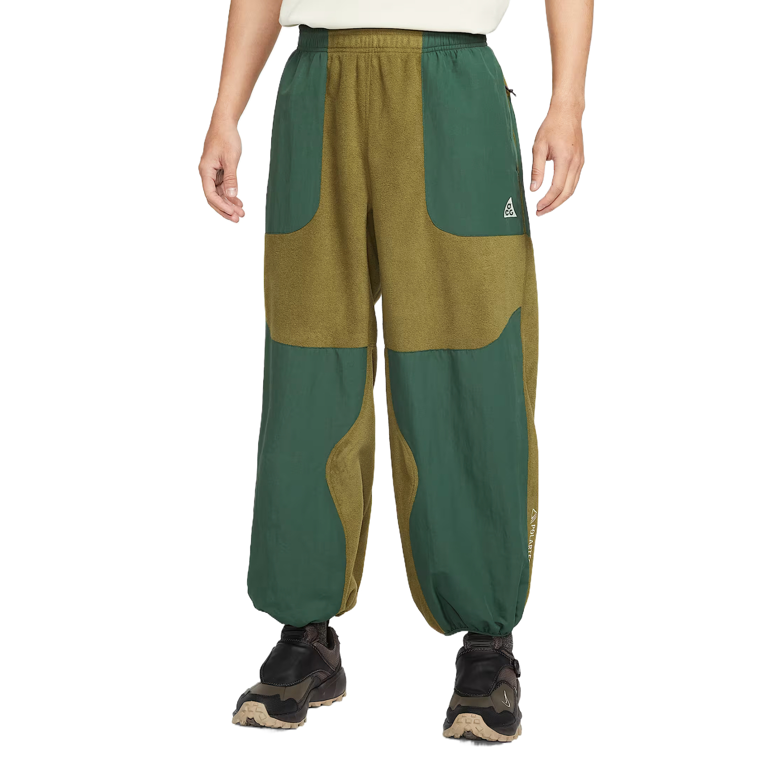 

Брюки мужские повседневные ACG Wolf Tree Nike, anti-aircraft gun оливково-зеленый/fir зеленый/bright фиолетовый/mountain белый