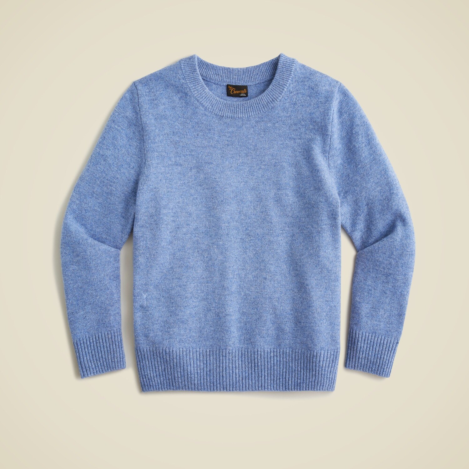 

Детский кашемировый свитер с круглым вырезом J.Crew, синий