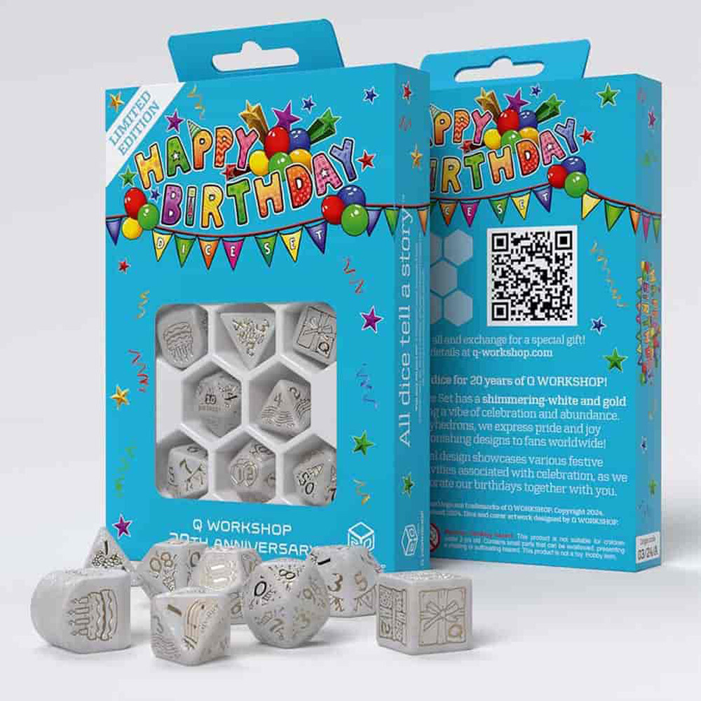 

Аксессуары Q-Workshop Happy Birthday Dice Set: Q-Workshop 20 Years (7)