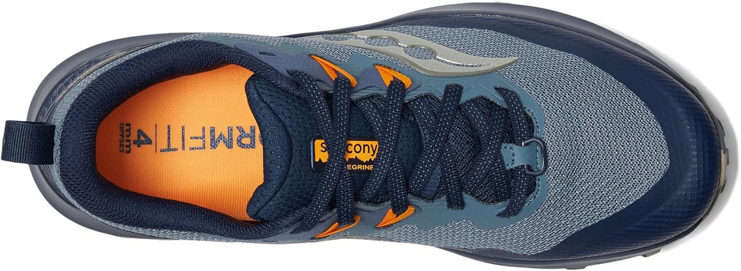 Мужские кроссовки для трейлового бега Saucony Peregrine 14, темно-синий — фото 2